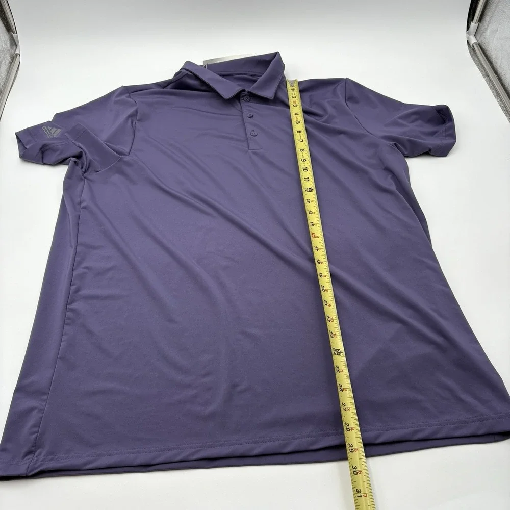 Adidas NWT Mens Polo Shirt XL Tech Purple A514 Golf Primegreen DAMAGED READ